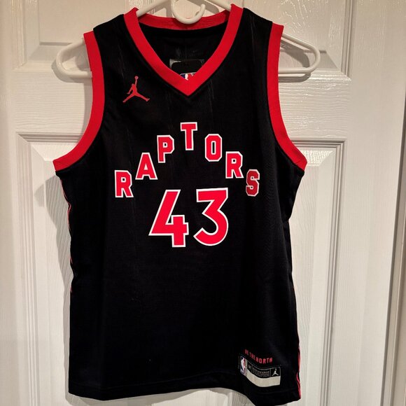 Youth Nike Pascal Siakam #43 Black/Red Toronto Raptors 20/21 Swingman NBA Jersey - Picture 1 of 4